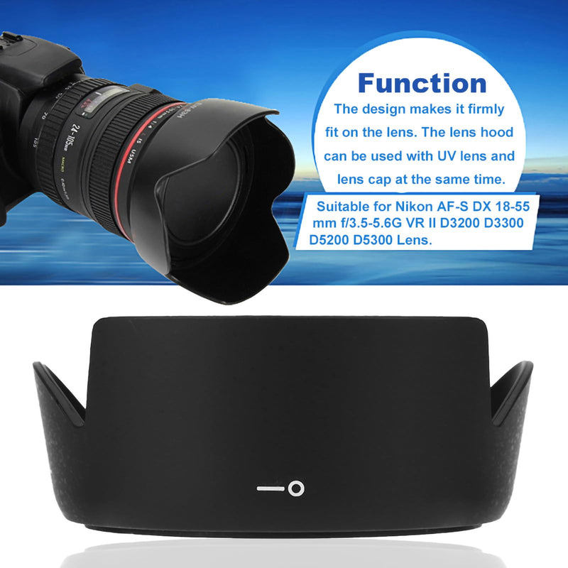 Camera Lens Hood HB 69 for AF S DX 18 55mm f 3.5 5.6G VR II D3200 D3300 D5200 D5300 Lens