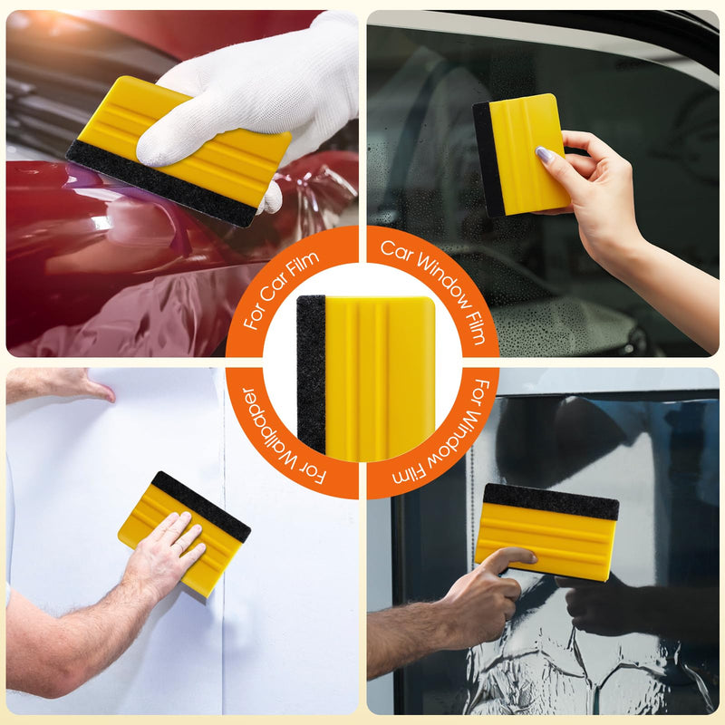 Windimiley Window Tint Kit Window Privacy Film Installation Tools Easy to Apply Window Film Application Kit 3 Pieces Complete Application Tools Include Vinyl Squeegee, Window Film Cutter, Spray Bottle