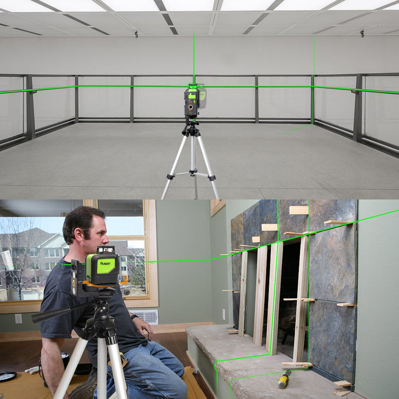 Laser Level L-shape Laser Level Adapter - Huepar Magnetic Pivoting Base for Wall & Ceiling Mount, alternative to a standard 1/4" and 5/8" thread