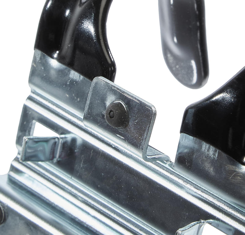 Meister tool holder double hooks - 2 pieces, loose - easy to assemble - for T-handles / wall holder / tool holder / garden tool holder / spade holder / 9952540