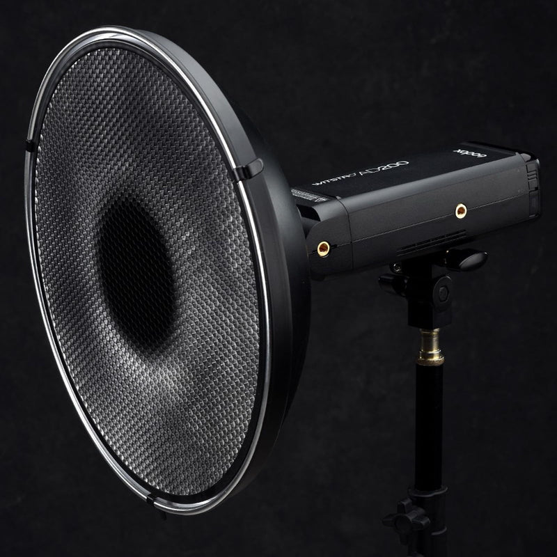 Godox AD-S3 Beauty Dish Reflector for AD200 Pro, AD200Pro II & AD180, AD360 II Flash Speedlite with Honeycomb Cover