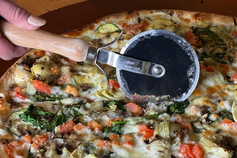 Italian Beechwood Pizza Slicer by Verve CULTURE