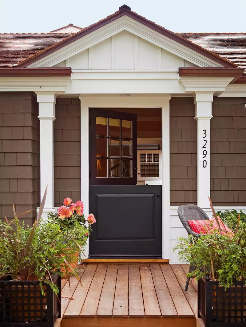 6 Inch House Numbers Contractor Pack 11 pcs - Home Address Street Number for Outdoor indoor Exterior Building Apartment Yard Farmhouse Black Hard Plastic UV resistant Numbers