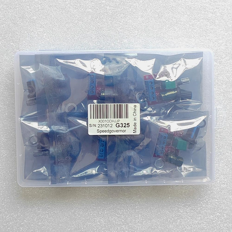 GUUZI DC Motor Speed Controller DC 6V 12V 24V 35V, DC 5V-35V 5A Voltage PWM Adjustable Driver Switch with Control Button (6pcs) 6pcs