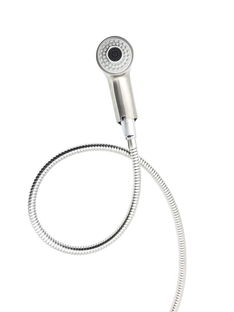 Pull-Out Spray Wand Fits Grohe Pull Out Faucets, Grohe Part 46312SD0/46298SD0, Super Steel Finish, Easy Install with O-Rings, Saves 70% vs OEM