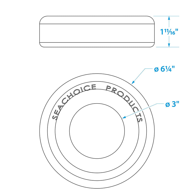 Seachoice Trailer Jack Stand Wheel Stop One Size