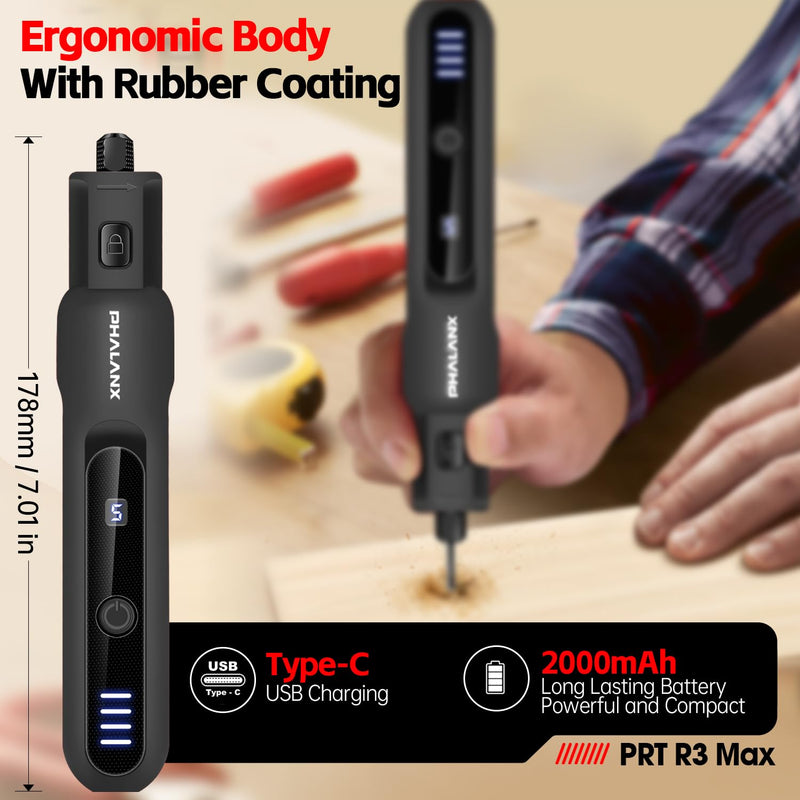 Rotary Tool - 3.7V Cordless Rotary Tool Kit LED Ring Work Light, 2.0Ah Battery 5 Speed 70 Accessories Power Rotary Tools 20000RPM,Mini Rotary Tool Cordless for Light DIY Projects/Precision Work