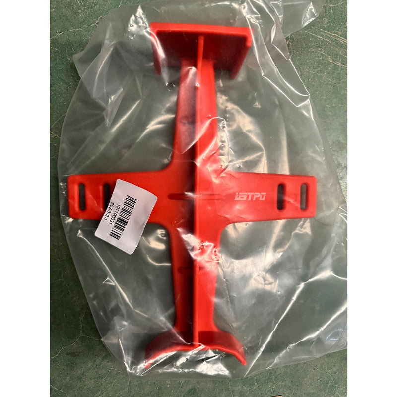 Universal Motorcycle Fork Guard Suspension Support Brace Transportation Tool Tie Down Seal Saver Protection Plastic For Dirt Bike Motocross Accessories Orange