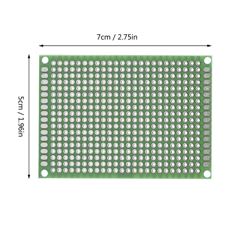 10pcs 5cm x 7cm Circuit Board Universal PCB Circuit Board Double Sides Prototyping DIY Soldering Circuit Board