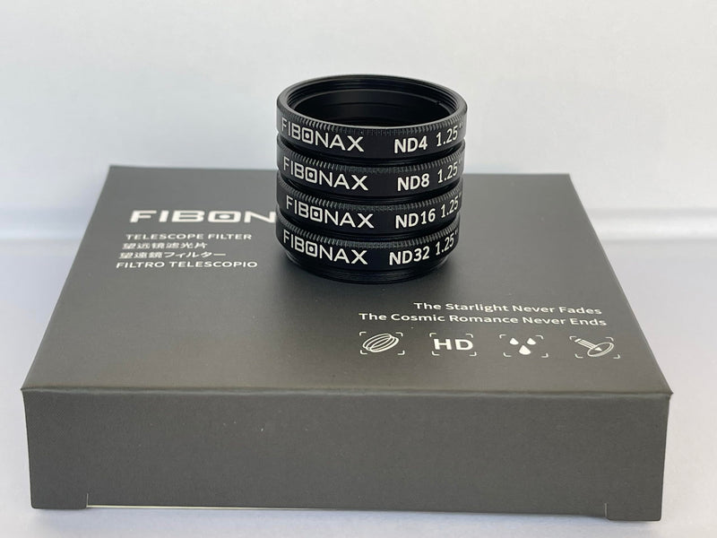 Telescope Filter, Neutral Density astrophotography Filter kits, ND4 ND8 ND16 ND32, Reduces Moon Glare and Enhances Lunar Crater Details,Prevent Image Overexposure, 1.25" Eyepieces Accessory