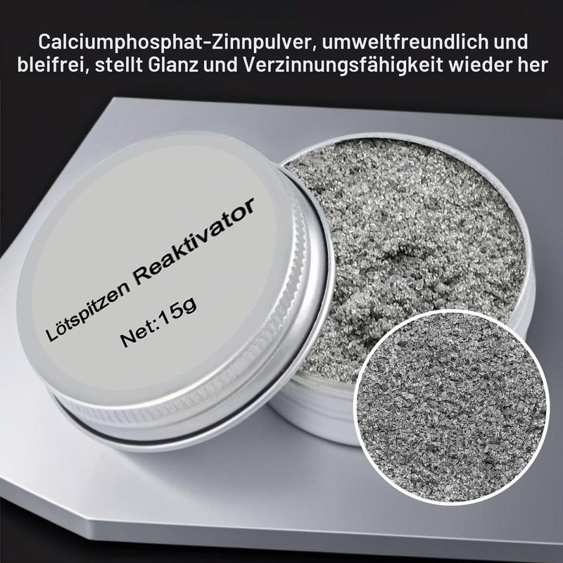 Soldering Tips Reactivator Lead-Free Soldering Tips Activator Soldering Tip Cleaner | For reactivating oxidised soldering tips (net weight: 15 g can)