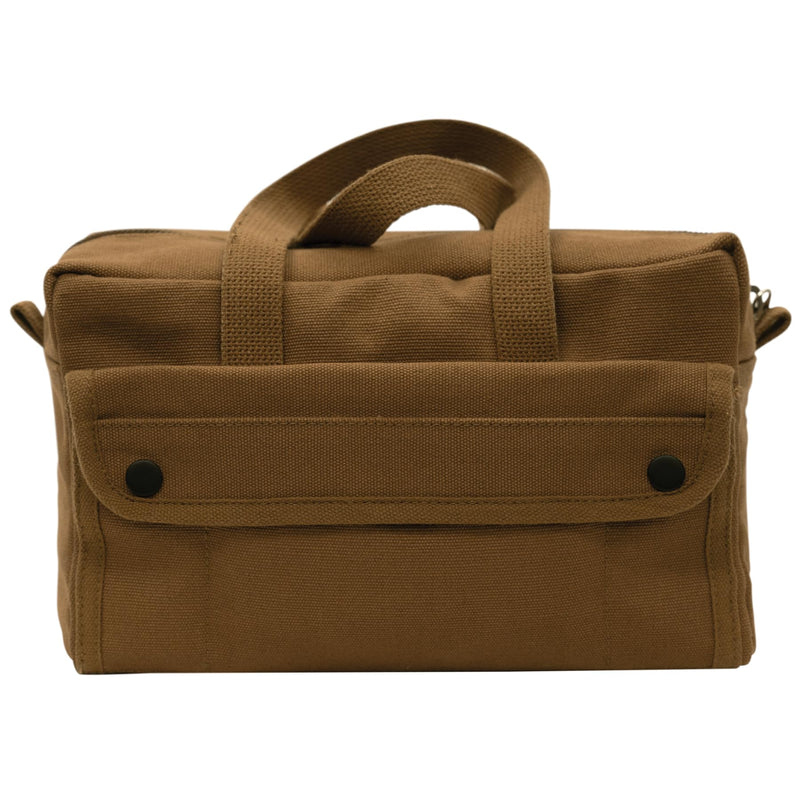 Rothco GI Style Mechanics Tool Bag, Heavy-Duty Canvas Tool Storage | 7.5 Liter Capacity, Heavyweight Canvas, Reinforced Bottom, Garage Storage Work Brown