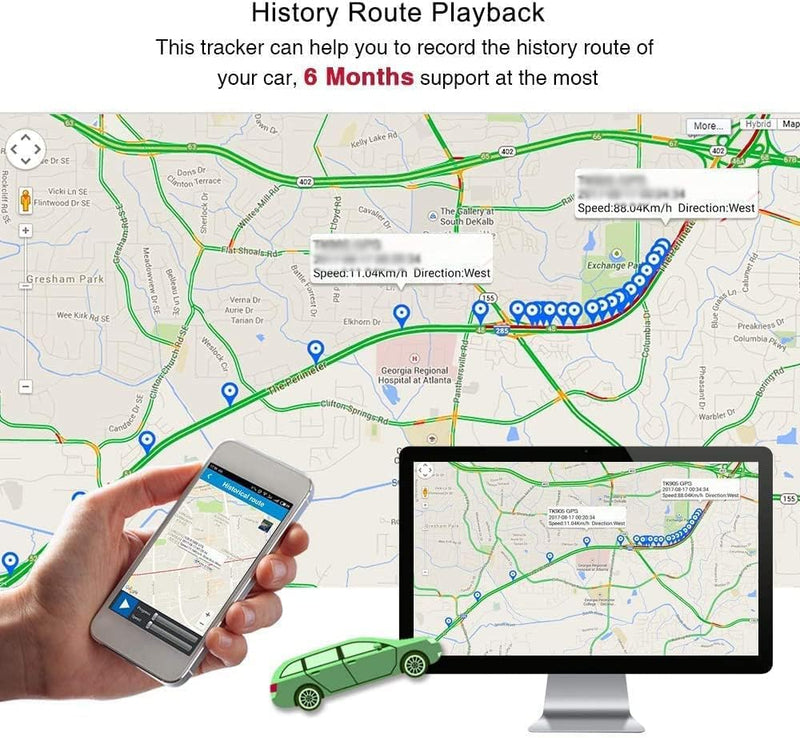 Winnes GPS Tracker for Vehicles 4G Mini Real-time Tracking Device Magnetic Hidden Locator Long Distance Global Positioning for Car Motorcycle Kids Elderly Dog Cat Luggage,Subscription Required 4G TK903(Battery 1500mah)