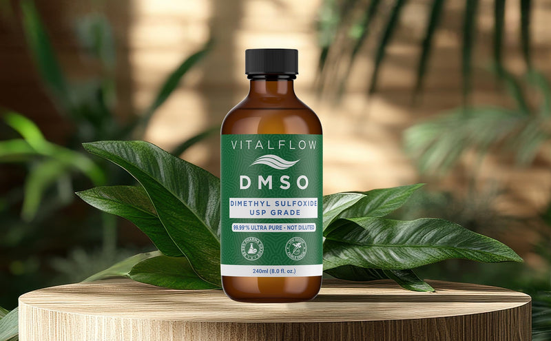 DMSO Liquid 99.99+% Purity Pharmaceutical Grade (USP) - Amber Glass Bottle with Dropper (8 Fl Oz (240 ml)) 8 Fl Oz (240 ml)