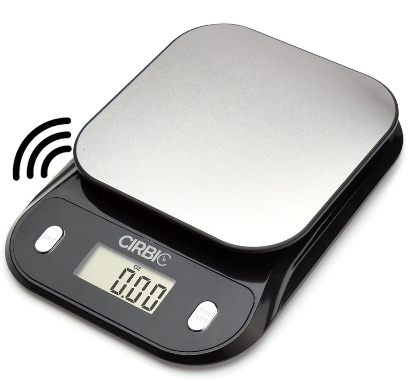 Talking Kitchen Scales - Big Numbers with Clear Loud Voice North American Accent (Black) Black