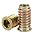 200pcs Threaded Inserts for Wood,1/4"-20 5/16"-18 Screw in Nut Kit,10 Sizes 1/4"-20 / 5/16"-18 Assortment Kit