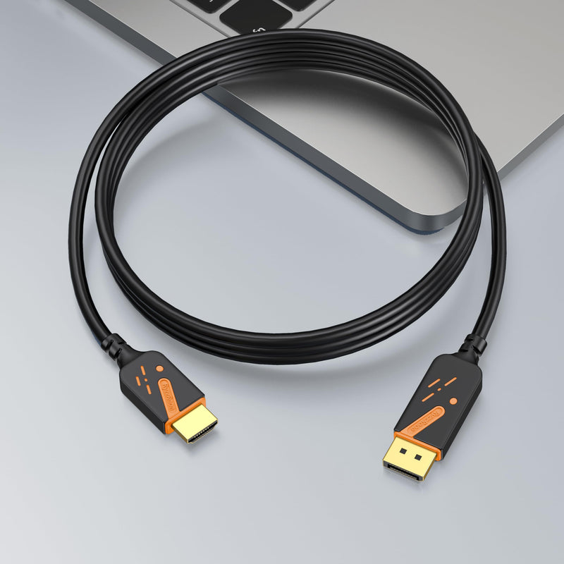 4K DisplayPort to HDMI Cable, 6FT, 10-Pack, Gold-Plated | 4K UHD Video & Audio. Gold-plated Connectors. Uni-directional DP to HDMI. Works with PC, Monitor, HDTV, Projector. Orange