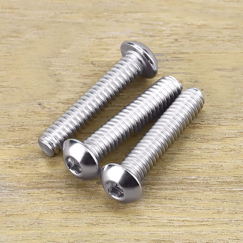 5/16-18 x 1-1/2" Button Head Socket Cap Bolts Screws, 304 Stainless Steel 18-8, Full Thread, Coarse Thread, Allen Hex Drive, 50 PCS 5/16-18 x 1-1/2"