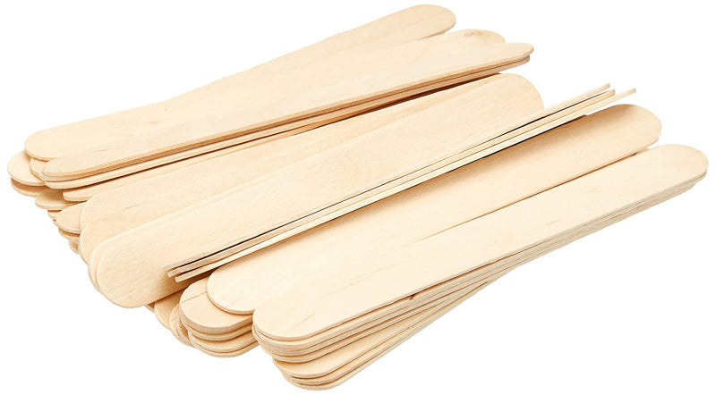 6" Wooden Medical Tongue Depressor - Pack of 100