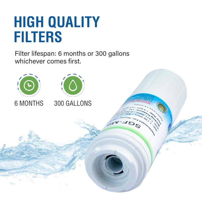 Swift Green Filters SGF-M9 Replacement water filter for UKF8001,EDR4RXD1,FILTER 4,EFF-6007A,46-9005,46-9006,CLCH101, 1, White, 1 Pack 1 Count (Pack of 1)