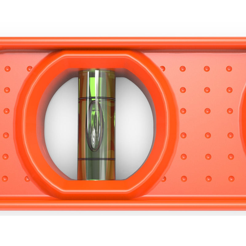 Presch Spirit Level Small Magnetic 230mm - Unbreakable magnetic spirit level with 3 levels for professionals in construction