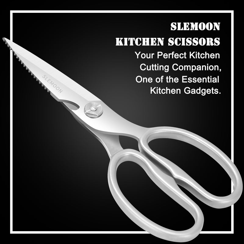 Heavy Duty Poultry Shears That Come Apart, All Purpose Kitchen Shears for Food,3Cr14 Fully Forged Stainless Steel Sharp Blades for Chicken,Meat,Seafood,Herbs Kitchen Scissors Natural