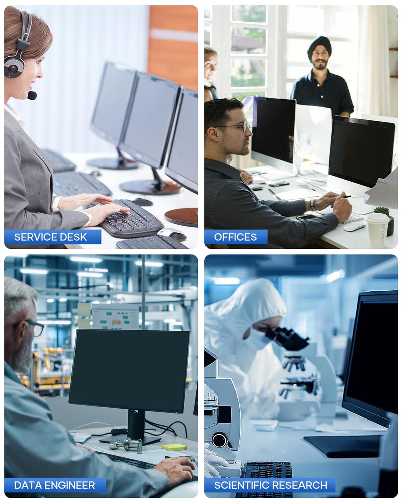 [2 Pack] 22 Inch Computer Privacy Screen for 16:9 Aspect Ratio Widescreen Monitor, Eye Protection Anti-Glare Blue Light Computer Privacy Filter, Detachable Scratchproof 22 Inch (Diagonal) - 16:9 Aspect Ratio