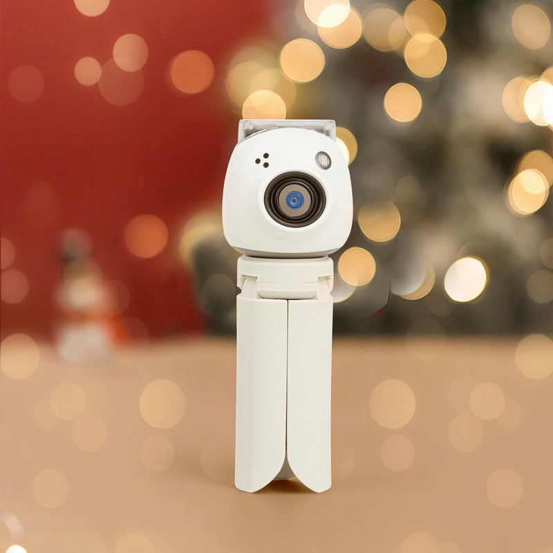 MUZIRI KINOKOO Mini Tripod for Fuji Instax Pal with 1/4 Inch Screw - Compatible for Instax PAL/EVO/70/LOMO Instant Camera - Portable Camera Tripod with Slip Resistant Rubber Footpads - White