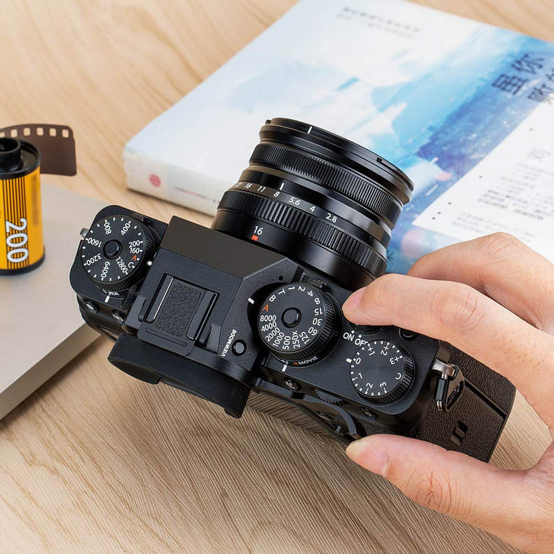 JJC Metal Thumb Up Grip for Fujifilm Fuji X-T5 XT5 X-T4 XT4 X-T3 XT3 Camera, Hot Shoe Thumb Rest Support for Easier Handling & Secure Hold For Fuji X-T5