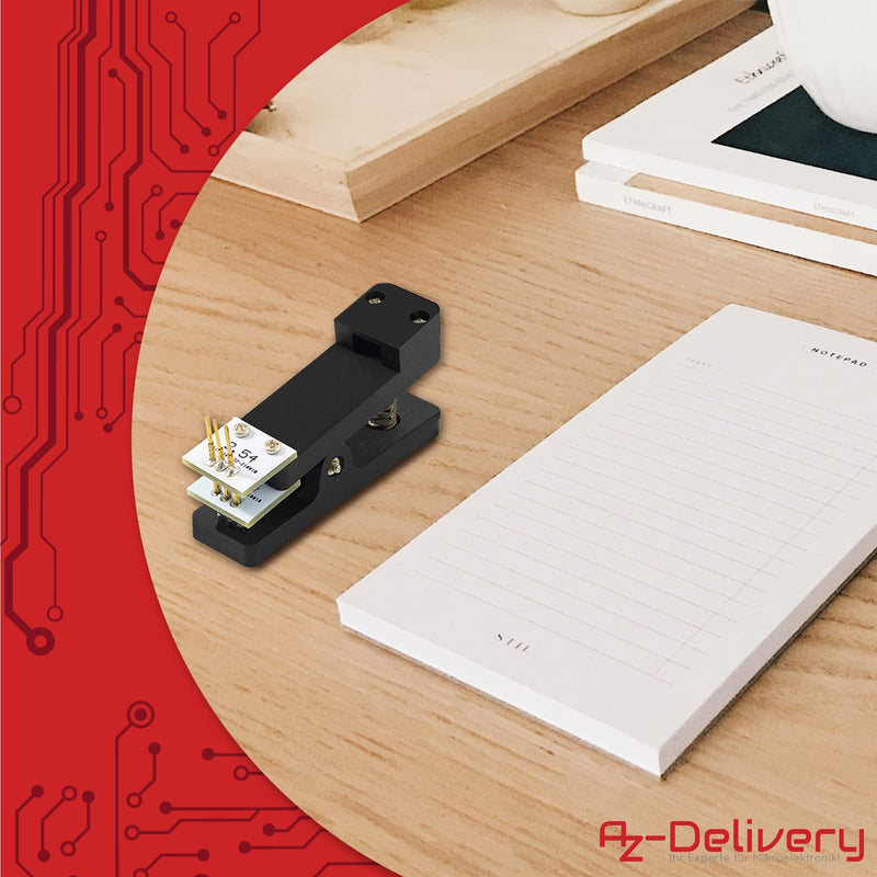 AZDelivery 1 x 3 Pin Module Test Tool PCB Test Probe 1 x 3 P 2.54 mm Pitch Module Tester