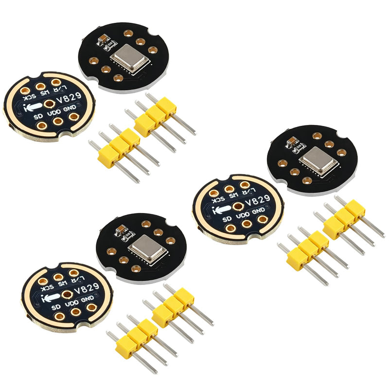 Pack of 3 Omnidirectional Microphone Module for INMP441 24 Bit I2S MEMS Interface Digital Output Microphone Compatible with ESP32 Arduino Microphone Module Precise Audio Recording for Voice Projects | 3 Stück Digitales Ausgang Mikrofon,Kompatibel für E...