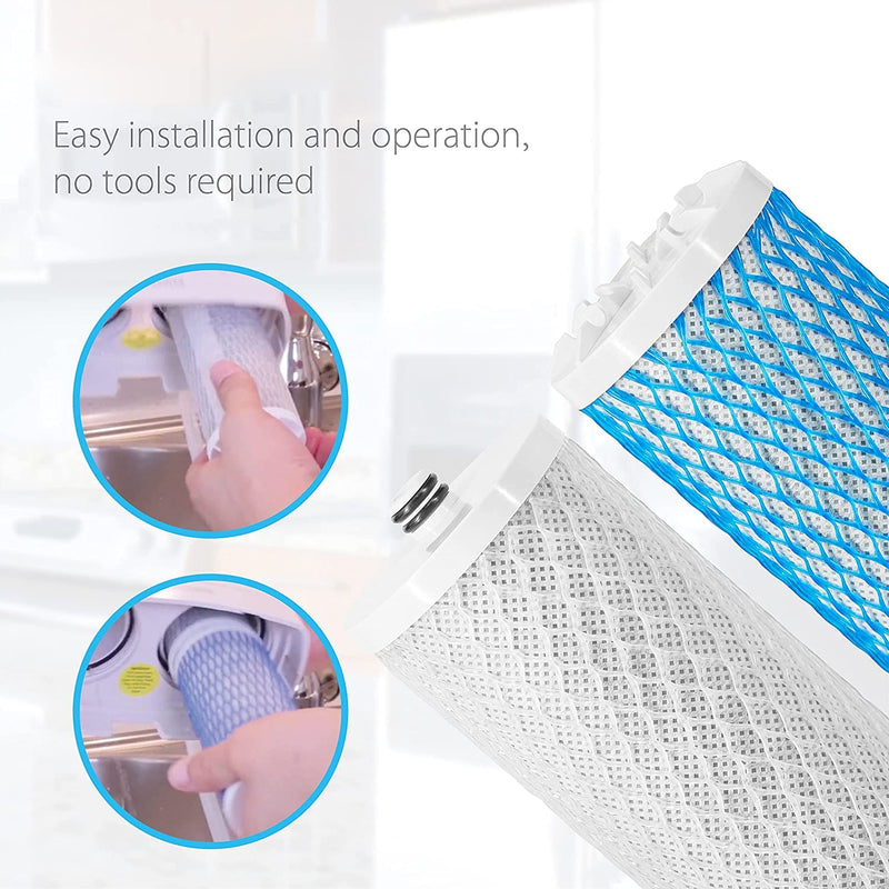Waterdrop 4035 Faucet Water Filter, Replacement for Aquasana® Filter Replacement, AQ 4025, AQ-4035®, Will Fit AQ4000, AQ4050, AQ4500 Drinking Water Systems, 2 Pack