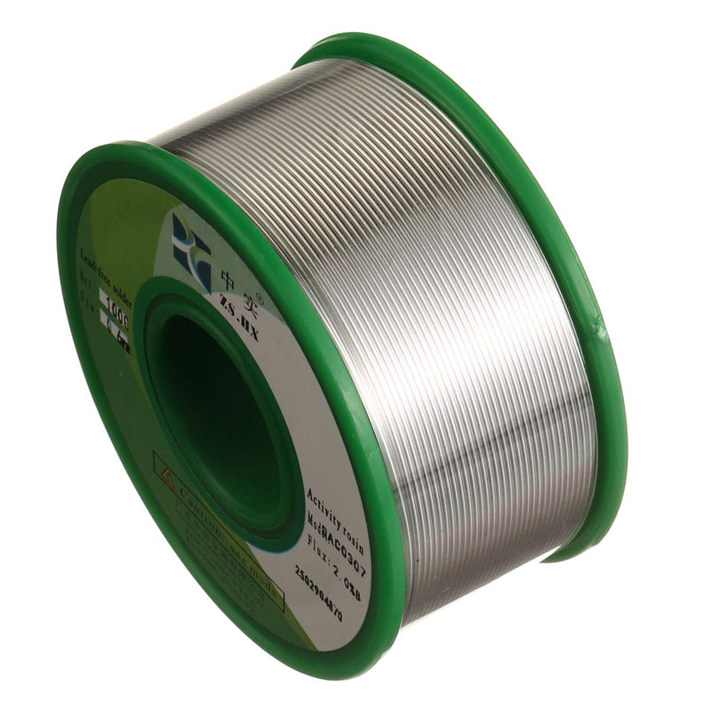 ZSHX Lead-Free Solder Wire Sn99 Ag0.3 Cu0.7 Rosin Core Solder Solder Wire for Electric Soldering (1.0mm 50g) 1.0mm 50g