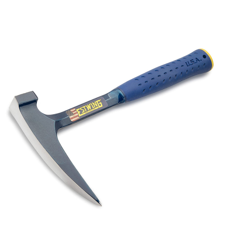 ESTWING Rock Pick - 24 oz USA Made Geology Hammer Hammer with Pointed Tip & Shock Reduction Grip - E6-24PC