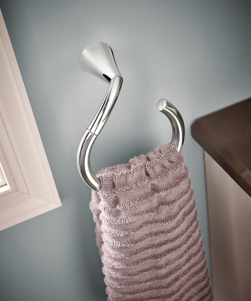 Moen YB2386CH Glyde Towel Ring, Chrome (Pack of 2) 1 Count (Pack of 2)
