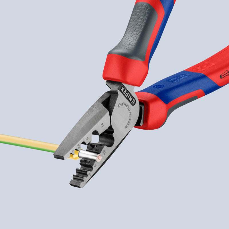KNIPEX Crimping Pliers for Wire Ferrules,Red