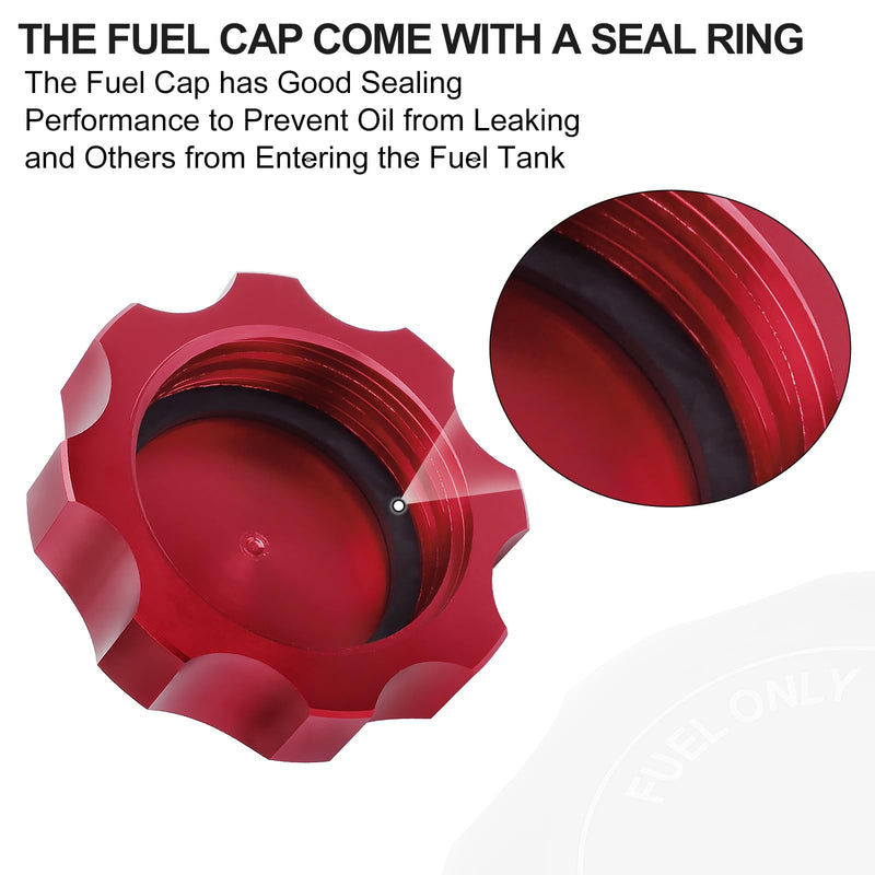 M MATI Fuel Cap Gas Cap Red for Polaris RZR Ranger General Sportsman Scrambler Magnum Outlaw Trail Blazer Boss RMK INDY SwitchBack IQ Rush
