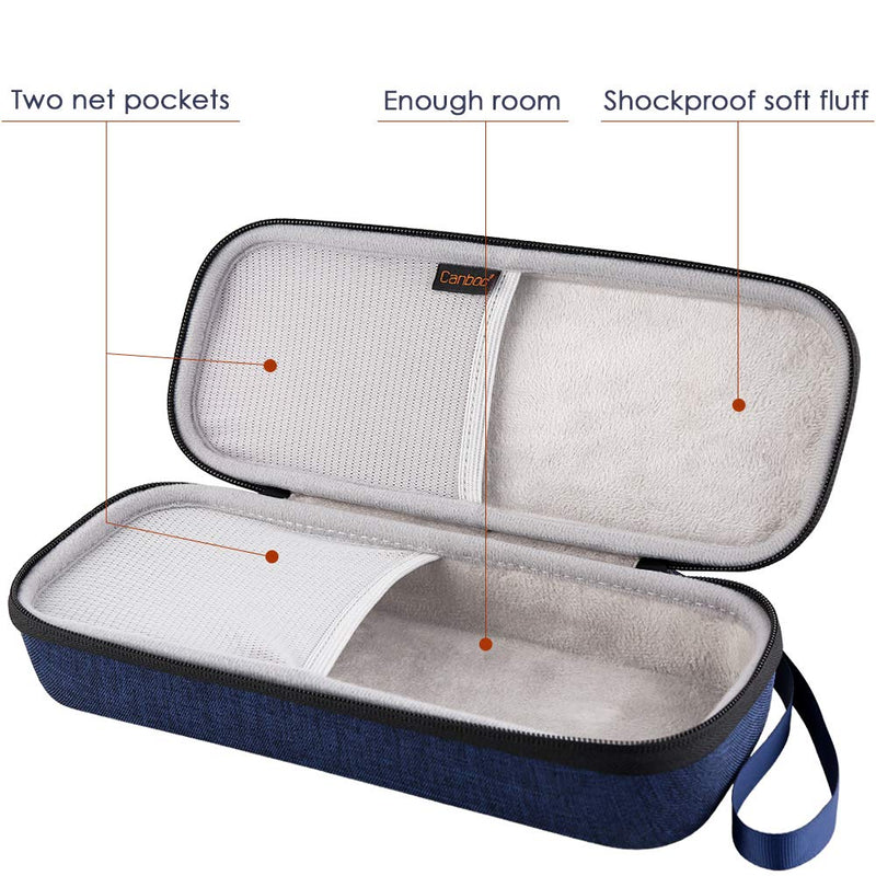 Canboc Hard Stethoscope Case for 3M Littmann Classic III, Lightweight II S.E, Cardiology IV, MDF Acoustica Stethoscope, Mesh Pocket fits Medical Scissors, Penlight, Oral Thermometer, Dark Blue