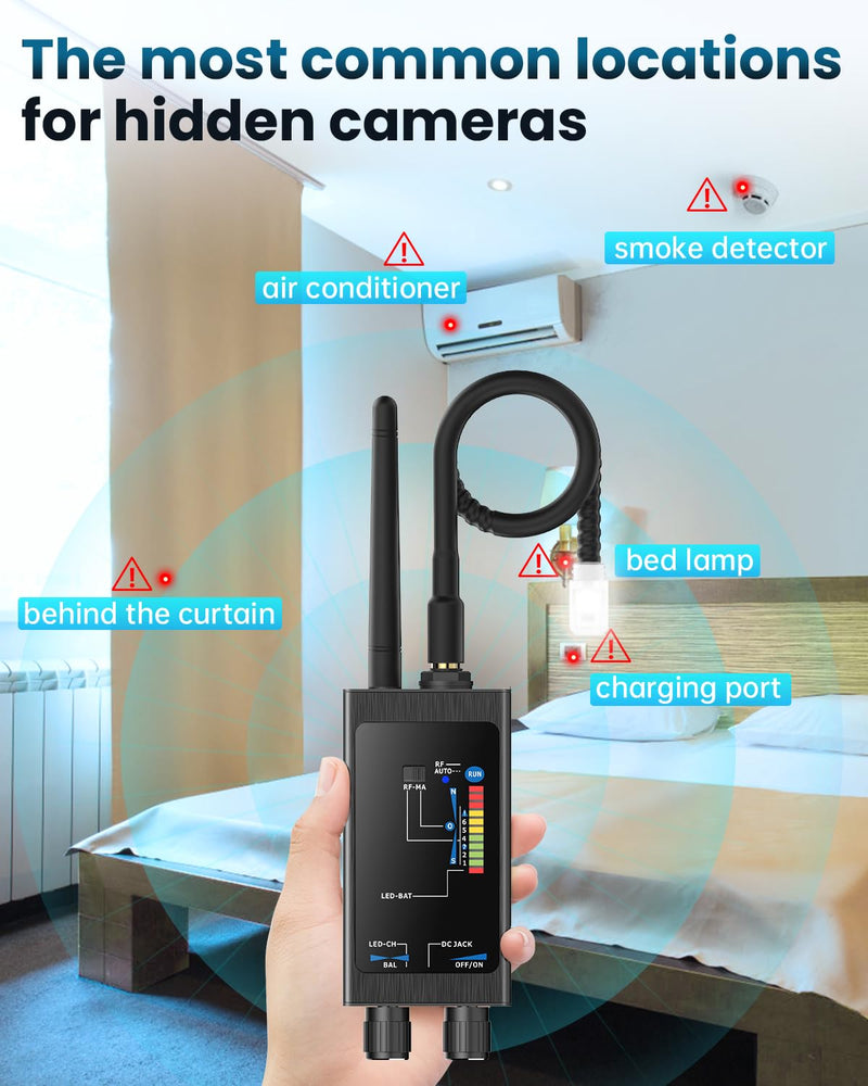 Hidden Camera Detector, Detect GPS Tracker and Hidden Bugs for Travel