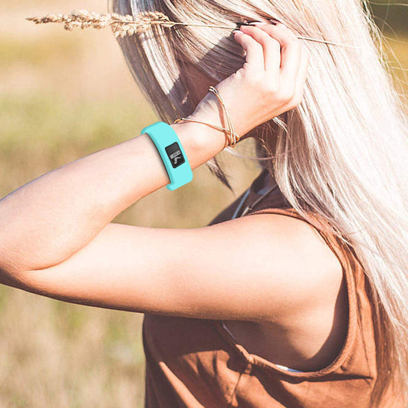Bands Compatible for Garmin Vivofit JR Bands Vivofit JR 2 Bands/vivofit 3 Bands Accessories Replacement Watchbands Starp for Kids Boys Girls Women with Metal Secure Clasp for Garmin Vivofit 3 JR,3PCS Teal&Teal & Black&Teal & Lavender