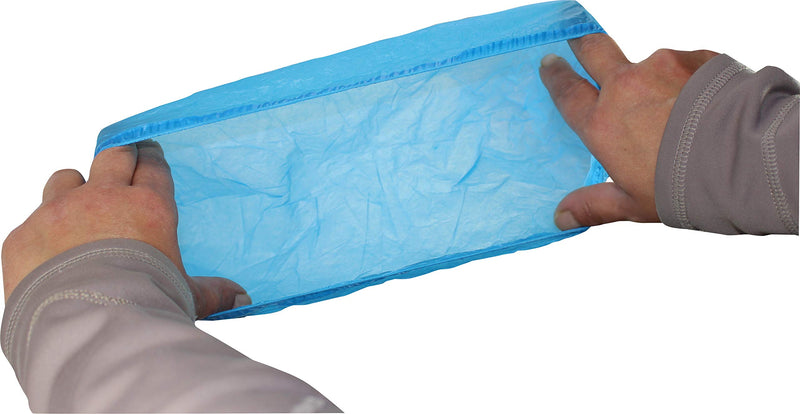 Medi-Inn overshoes, disposable shoes, disposable shoe covers with elastic band (standard CPE, approx. 2.7 g, 100 pieces)