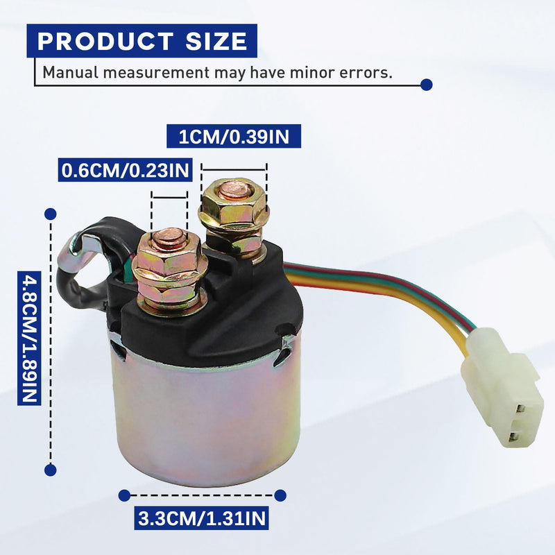 Starter Solenoid Relay for Honda TRX350 Rancher 350 2000-2006/TRX420 Rancher 420 2009-2014/TRX500 Foreman 500 2005-2009 2011-2013/TRX450 Foreman 450 1998-2004/TRX400 Foreman 400 1995-2003