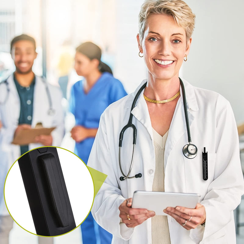 Thinp 1 piece ECG caliper ECG calipers measuring tool ECG compass stainless steel drafting electrocardiogram divider ECG scaler drawing divider for measuring electrocardiograph tool (black)