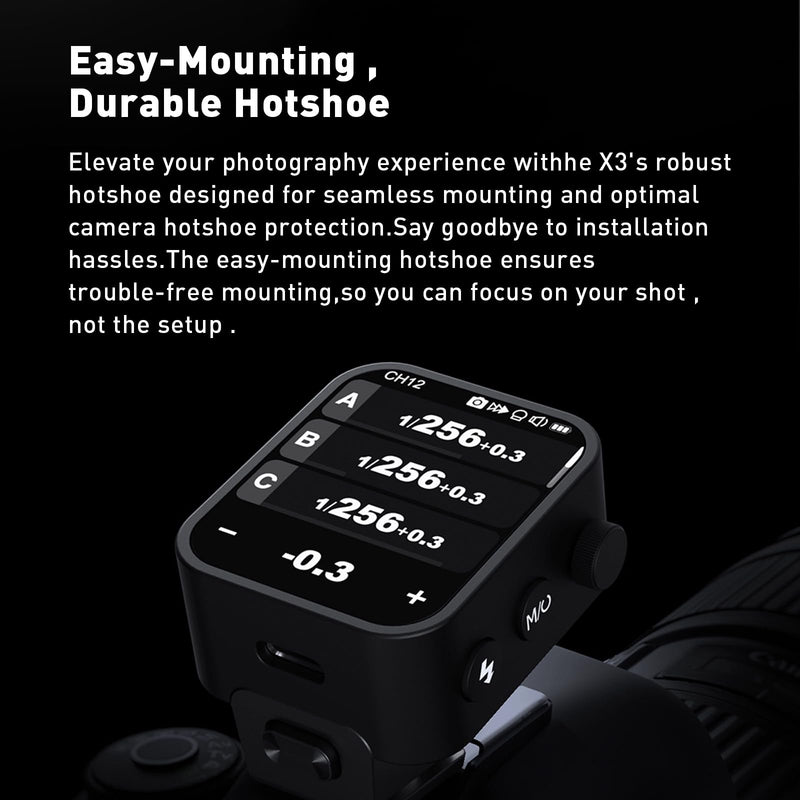 Godox X3-N TTL Wireless Flash Trigger for Nikon Camera, OLED Touchscreen Flash Transmitter,Built-in Lithium Battery Support Quick Charge(Godox Xpro-N/XProII-N Upgrade Version)