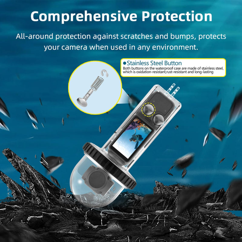 40M (131ft) Osmo Pocket 3 Underwater Dive Case Housing Protective Housing Shell for DJI Osmo Pocket 3 Waterproof Accessories