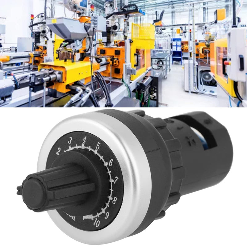 10K Potentiometer Speed Controller Frequency Converter VSD VFD 0-10V Speed Control Compatible with VFD Motor Control for CNC Workshop