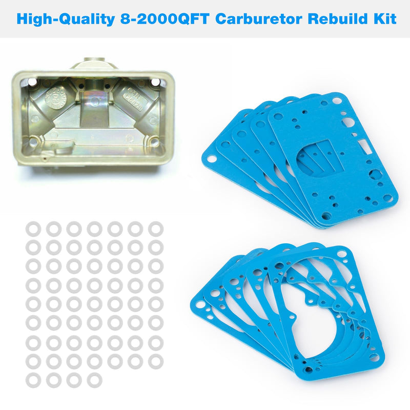 4150 Carburetor Gasket Kit for Holley Carburetors 8-2000QFT 8-2000 M2300 Fits Holley Carburetor Fuel Bowl Gasket Kit