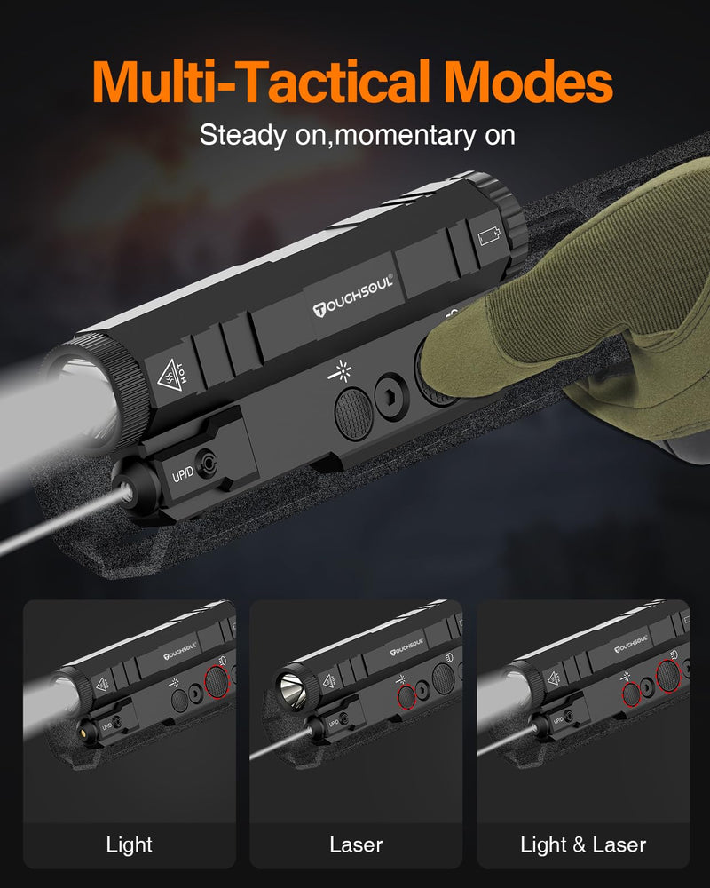 TOUGHSOUL Mlok 850nm IR Illuminator 950nm IR Llight for Night Vision Scope with Infrared Laser, Hunting Light for Night Vision Optics (Must be Used with Night Vision Devices)