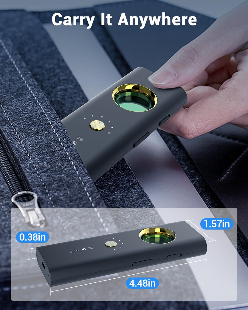 Hidden Camera Detectors,2025 New Camera Finder, Bug Detector, 5 Levels Sensitivity,4 Professional Modes for Bathroom,Office,Car,Hotel,Airbnb