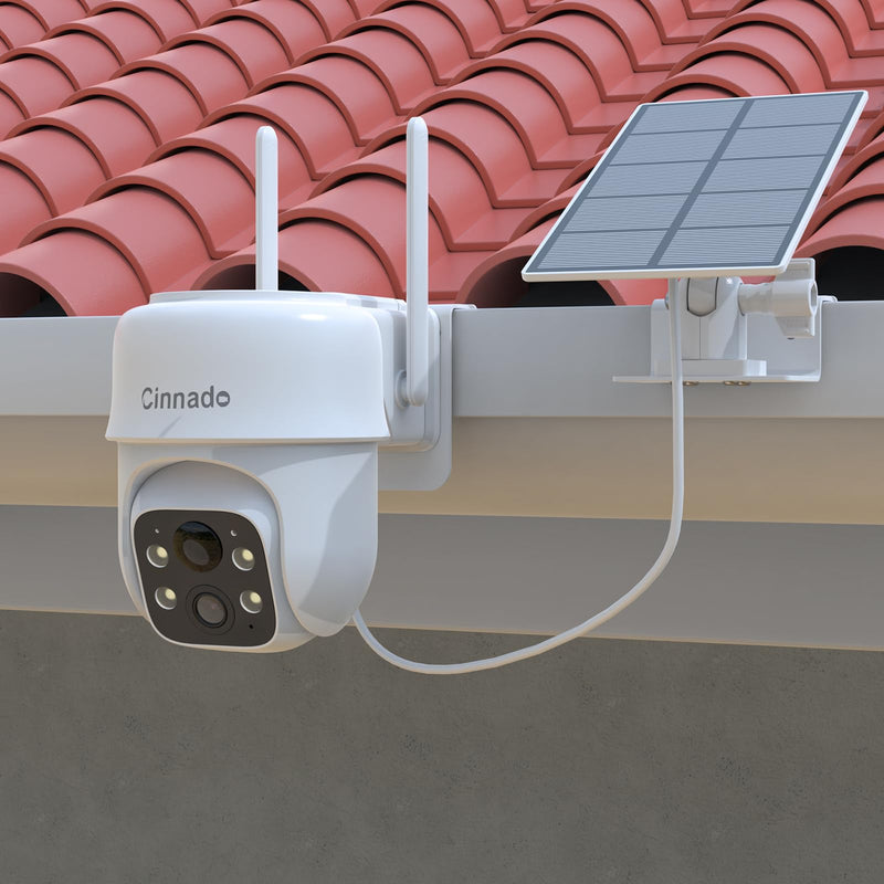 HOLACA Gutter Mount Bracket Kits Compatible with Cinnado B6 2K/3MP Solar Security Cameras Wireless Outdoor and Cinnado Solar Panel